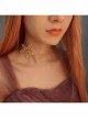 Fashion Personality Mermaid Party Masquerade Music Festival Lolita Starfish Queen Gold Choker