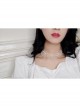 Fashion Baroque White Imitation Pearl Crystal Beaded Bridal Short Necklace