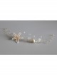 Beach Wedding Bride Starfish White Crystal Mermaid Crown Prom Female Golden Hairband