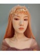 Beach Wedding Bride Starfish White Crystal Mermaid Crown Prom Female Golden Hairband