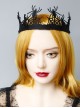 Fashion Retro Personality Black Horror Spider Crown Birthday Halloween Female Hairband