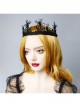 Fashion Retro Personality Black Horror Spider Crown Birthday Halloween Female Hairband