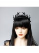 Fashion Retro Personality Black Horror Spider Crown Birthday Halloween Female Hairband