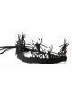 Fashion Retro Personality Black Horror Spider Crown Birthday Halloween Female Hairband