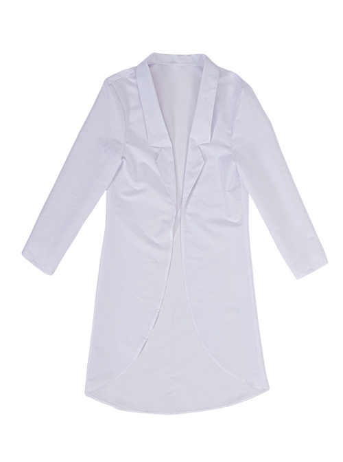 Rick And Morty Rick White Outerwear Suit Halloween Cosplay Costume White Outerwear