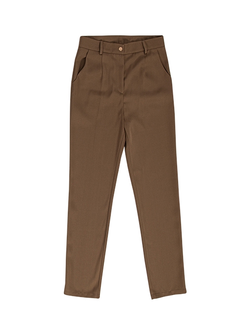 Rick And Morty Rick White Outerwear Suit Halloween Cosplay Costume Brown Pants