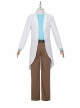 Rick And Morty Rick White Outerwear Suit Halloween Cosplay Accessories Black Belt