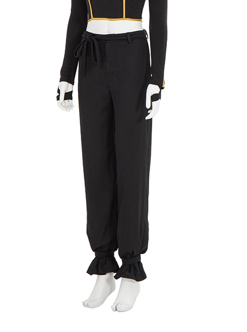 Shang-Chi And The Legend Of The Ten Rings Xia Ling Black Cloak Suit Halloween Cosplay Costume Black Pants