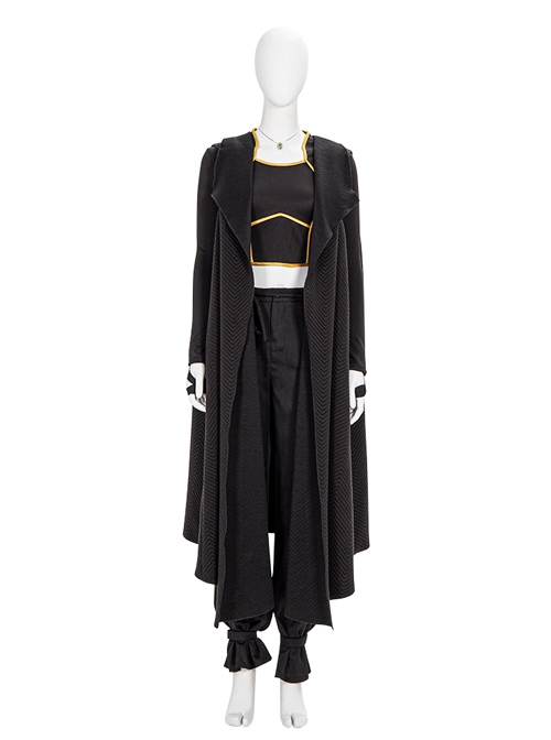 Shang-Chi And The Legend Of The Ten Rings Xia Ling Black Cloak Suit Halloween Cosplay Accessories Black Waistband