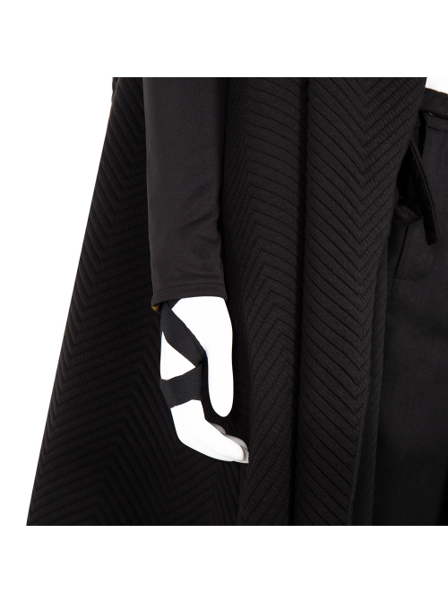 Shang-Chi And The Legend Of The Ten Rings Xia Ling Black Cloak Suit Halloween Cosplay Accessories Black Hand Bands