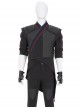 Shang-Chi And The Legend Of The Ten Rings Wen Wu Black Battle Suit Halloween Cosplay Costume Black Sleeveless Outerwear