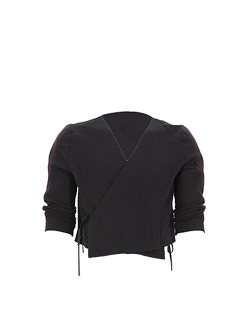 Shang-Chi And The Legend Of The Ten Rings Wen Wu Black Battle Suit Halloween Cosplay Costume Black Top