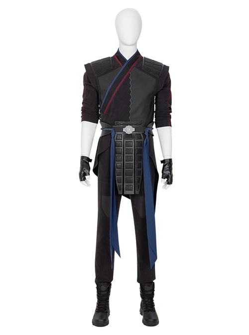 Shang-Chi And The Legend Of The Ten Rings Wen Wu Black Battle Suit Halloween Cosplay Costume Black Pants