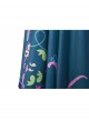 Encanto Mirabel Cute Printing Blue Long Skirt Suit Halloween Cosplay Costume Blue Long Skirt