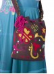 Encanto Mirabel Cute Printing Blue Long Skirt Suit Halloween Cosplay Accessories Brown Printing Shoulder Bag