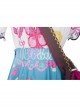 Encanto Mirabel Cute Printing Blue Long Skirt Suit Halloween Cosplay Accessories Brown Printing Shoulder Bag