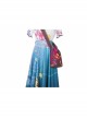 Encanto Mirabel Cute Printing Blue Long Skirt Suit Halloween Cosplay Accessories Brown Printing Shoulder Bag