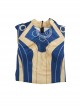 Eternals Ajak Blue Robe Suit Halloween Cosplay Costume Long Top