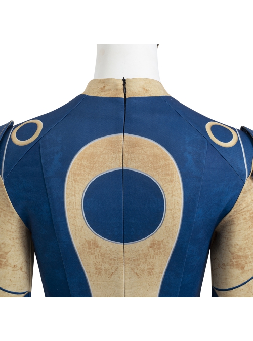Eternals Ajak Blue Robe Suit Halloween Cosplay Costume Long Top