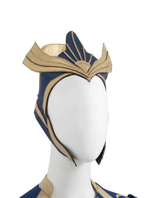 Eternals Ajak Blue Robe Suit Halloween Cosplay Accessories Headwear