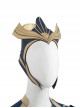 Eternals Ajak Blue Robe Suit Halloween Cosplay Accessories Headwear