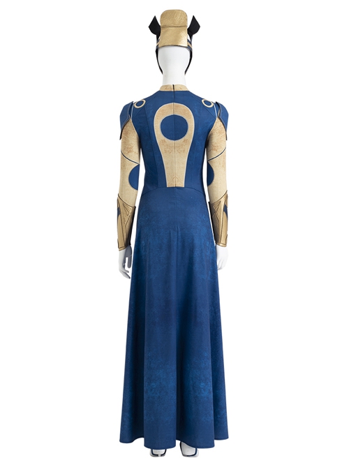 Eternals Ajak Blue Robe Suit Halloween Cosplay Accessories Headwear