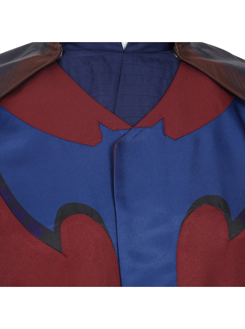 Animation What If Doctor Strange Evilized Version Halloween Cosplay Costume Red Long Vest