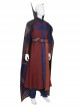 Animation What If Doctor Strange Evilized Version Halloween Cosplay Costume Red Long Vest