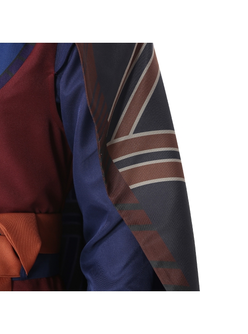 Animation What If Doctor Strange Evilized Version Halloween Cosplay Costume Printing Brown Cloak