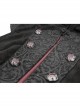 Stand-Up Collar Two-Way Black Gothic Suede Loose Long Waistcoat