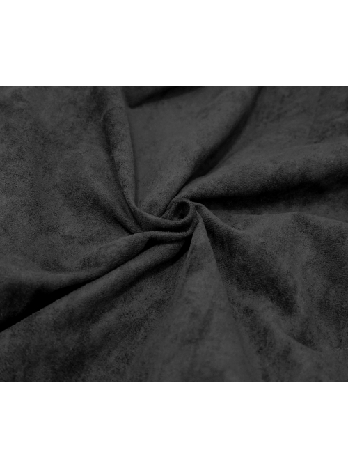 Stand-Up Collar Two-Way Black Gothic Suede Loose Long Waistcoat