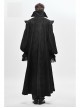 Stand-Up Collar Two-Way Black Gothic Suede Loose Long Waistcoat