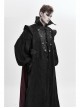 Stand-Up Collar Two-Way Black Gothic Suede Loose Long Waistcoat