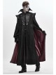 Stand-Up Collar Two-Way Black Gothic Suede Loose Long Waistcoat