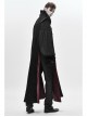 Stand-Up Collar Two-Way Black Gothic Suede Loose Long Waistcoat