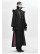 Stand-Up Collar Two-Way Black Gothic Suede Loose Long Waistcoat
