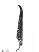 Women Black Lace Metal Chain Bracelet Decoration Finger Stall