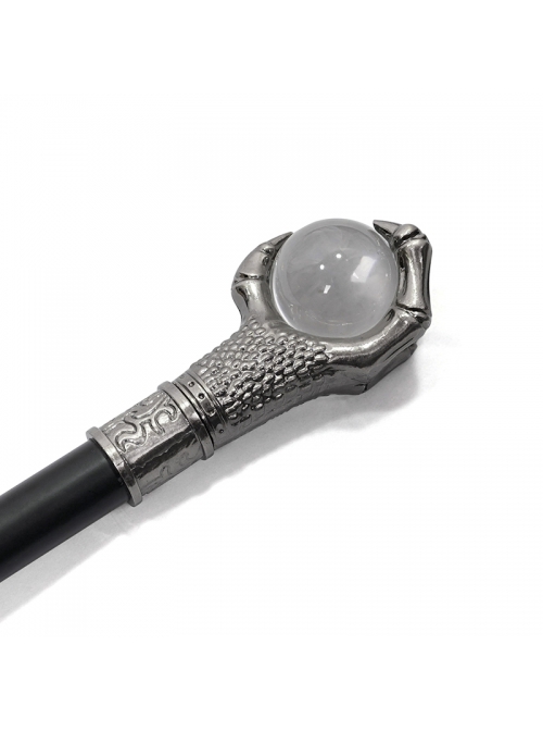 Black Dragon Claw Bead Alloy Stiletto Retro Scepter