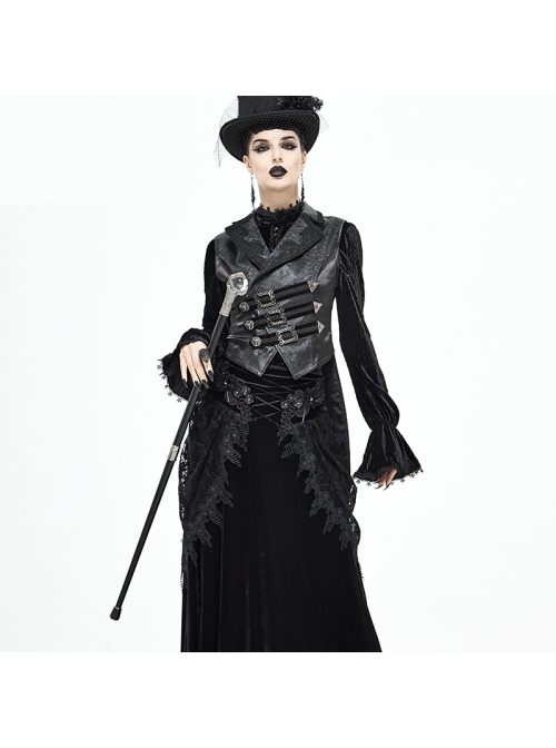 Black Dragon Claw Bead Alloy Stiletto Retro Scepter