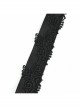 Black Three-Dimensional Jacquard Elliptical Hole Bandage Gothic Girdle