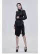 Black Gothic Lace Applique One Shoulder Metal Chain Fashion Women Bag