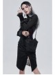 Black Gothic Lace Applique One Shoulder Metal Chain Fashion Women Bag