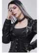 Punk Metal Skull Chain Pendant White Brooch