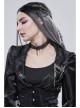 Punk Metal Skull Chain Pendant White Brooch