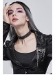 Punk Metal Skull Chain Pendant White Brooch