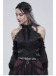Gothic Colored Diamond Tassel Pendant Elastic Black Thin Belt