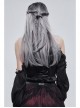 Gothic Colored Diamond Tassel Pendant Elastic Black Thin Belt