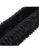 Black Particle Plush Removable Lace Front Tie Rope Gothic Scarf