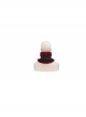 Wine Red Particle Plush Removable Lace Front Tie Rope Gothic Scarf