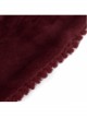 Wine Red Particle Plush Removable Lace Front Tie Rope Gothic Scarf